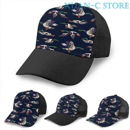 Ball Caps Male Mallard Ducks Basketball Cap Men Women Fashion All Over Print Black Unisex Adult Hat