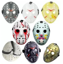 DHL Fast 12 Style Full Face Masquerade أقنعة Jason Cosplay Mask Mask Jason vs Friday Hockey Hockey Halloween Costume Party Party Wholesale 0829