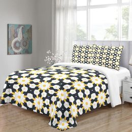 Bedding Sets 3D Geometric Pattern Ethiopian Moroccan Style Bed Set Three Piece Single Double 1 Duvet Cover 2 Pillowcases