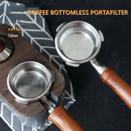 Coffee Filters 58mm 3 Nails Filter Holder Bottomless Portafilter For GeviE020DEBarsettoOsterBreville Max VC65 Machine 230829