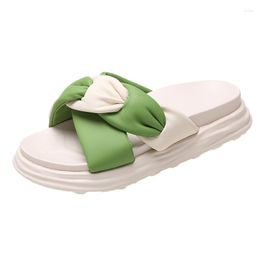 Slippers Summer Women Shoes Fashion One-word Wide Feet Fat Special Large Women's Wearing Sandals Outside