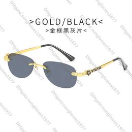 Fashion card family diamond inlaid personalized Sunglasses Women's purple gold flower metal leg sunglasses round glassesH420