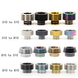 1Pcs 510 To 810 / 810 To 510 Drip Tip Adapter Tank Accessory Straw Joint