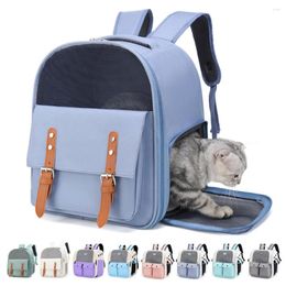 Cat Carriers Pet Carrier Bag Backpack Breathable Portable Cats Small Dogs Carrying Outdoor Travel Supplies