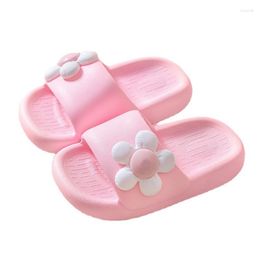 Slipper Kruleepo Baby Kids Children Girls Slippers Shoes Fashion Flower Solid Soft Sole Home Bathroom Antiskid Water Sandals Mules