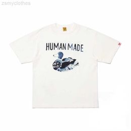 Men's T-Shirts Good Quality Cartoon Duck HUMAN MADE Fashion T Shirt Men Human Made Women Slub Cotton T-shirts Vintage Tees