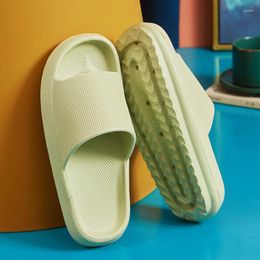 Slippers Thick Soles Women Slides Unisex House Non-slip Flip Flops Home Shoes Shower Pool Sandal Lightweight Bath Slipper