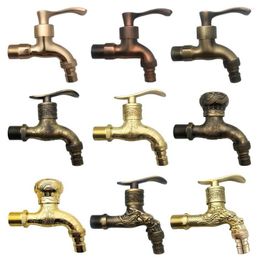 Bathroom Sink Faucets Antique Fast Open Faucet Metal Toilet Nozzle Mop Pool Cold Tap Vintage Style Washing Machine Connector