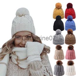 Stingy Brim Hats New Knitted Caps Women Beanies Skullcap Men Unisex Autumn Winter Keep Warm Acrylic Hairball Elastic Skullies Beanie Cap Hat 2023 J230829