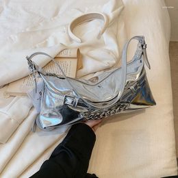 Evening Bags Fashion Hologram Laser Silver Women Handbag Luxury Underarm Totes Shoulder For Girls
