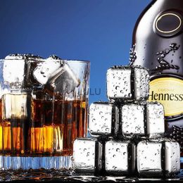 304 Stainless Steel Ice Cubes Metal Quick-Frozen Ice Wine Beer Cooler Reusable Metal Beer Cooler for Vodka Champagne Wort Bar HKD230828