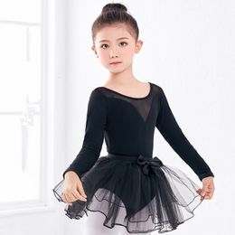 Dancewear Ballet dress Kids Gymnastics Dance Leotard Skirts Suits Girls Black Pink Red Leotard Dancewear for Ballerina Party Costumes 230829