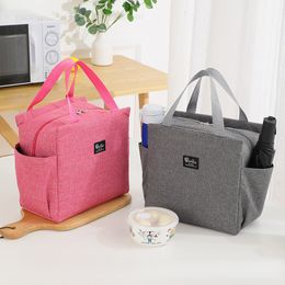 Lunch Bags Multifunction Oxford Large Capacity Cooler Bag Waterproof Portable Zipper Thermal for Outdoor Picnic Food Storage 230828