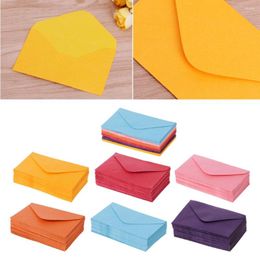 Gift Wrap 50Pcs Solid Color Square Paper Envelopes Practical Message Card For Greeting Cards School Invitation Supplies