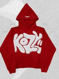 Moda Yeni Erkek Hoodies Sweatshirts Spring American Sweatshirt Erkek Hip Hop Bahis Köpükleme Hoodie y K Haruku Street Retro Gevşek Giysiler