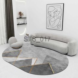 Carpets Creative Oval Carpet Living Room Decoration Carpets High Quality Rugs for Bedroom Home Decor Mat Lounge Rug Non-slip Porch Mats x0829