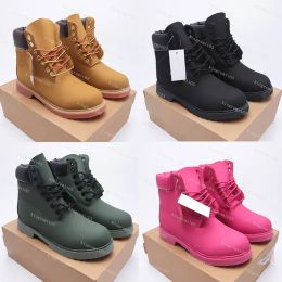 Designer Outdoors Martin Boots Rhubarb Military Triple White Black Camo Knight Boots Luxury High Top Quality Shoes for Mens Womens Autumn Winter