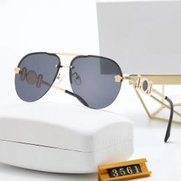 Óculos de sol de designer clássico para mulheres e homens modelo de moda especial proteção UV 400 moldura de feixe duplo feminino marcas ao ar livre design liga top óculos de sol ciclone