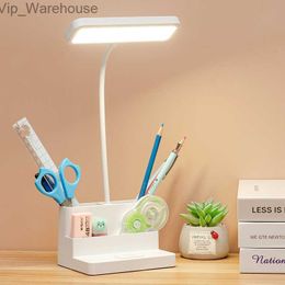 Table Lamp Led Desk lamp Study Reading Light With Pen Phone Holder Function Bedroom Rechargeable USB Night Lights HKD230829 HKD230829