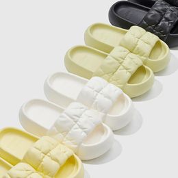 Slippers Fashion Slides Casual Women Men Soft Thick Platform Sole Home Flip Flops Bathroom Non Slip Shoes 2023 Fahsion Top