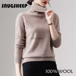 wool sweater turtleneck basic winter clothing women brown top girls sweaters pullover for woman vintage jumper style red knitted HKD230829