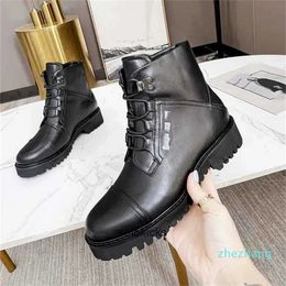2023-Boots Leather Heel Fashion soled Boots Casual Snow Women Thick Luxury Sock Design Winter