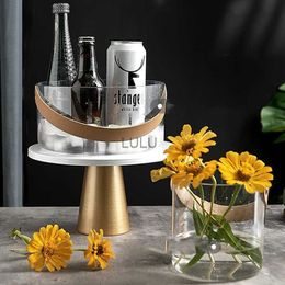 Bar KTV Chilled Beer Champagne Ice Bucket Multi-purpose Fruit Storage Basket Transparent Fresh Flower Basket Ice Bucket HKD230828