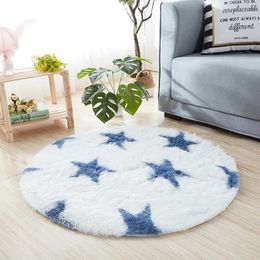 Carpet Round Plush For Living Room Antislip Fluffy Large Area Mat Pile Thick Bedroom Decorative Carpets Floor Soft Home Rug 230828