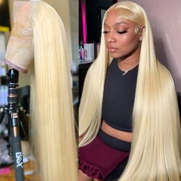 30 40 Inch 13x6 613 Blonde Lace Frontal Wigs Brazilian Colored Straight 13x4 Lace Front Wig 5x5 Closure Wig for Women