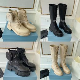 Designer Monolith Stiefel Damen Rois Stiefeletten Echtleder Loafer Schuh Rindsleder Cloudbust Thunder Schuhe Militär inspirierter Kampfmotorradschuh