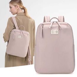 Laptop Backpack for Women Business Travel Bag Outdoor Notebook Backpacks 14 Inches Large Thin Waterproof Computer Back Pack Pink HKD230828