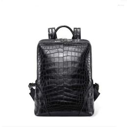 Backpack KEXIMA Gete 2023 Crocodile Leather For Men Thai Belly Bag