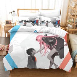 Bedding Sets Anime Bed Set Duvet Covers Cartoon Comforter Bedclothes Linen (No Sheet)