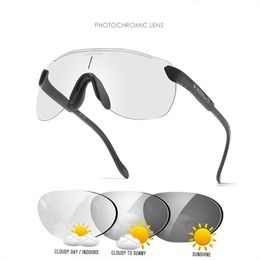 Sunglasses Brand Design Alba Optics Cycling Pochromic Men UV400 Sport Goggles Bike Bicycle Eyewear Women Mountain Glasses 230828