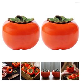 Storage Bottles 2 Pcs Tea Food Canister Ceramic Pot Sugar Bowl Leaf Jar Ceramics Sealed Home Dining Table Decor