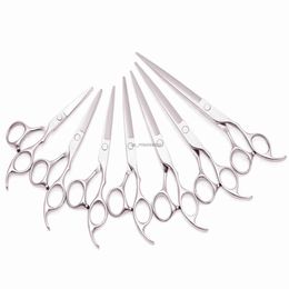 Scissors Shears Customise Dropshipping Hair Scissors 5" 55" 6" 7" 8" Japan 440C Cutting Scissors Thinning Shears Hairdressing Scissors Set x0829