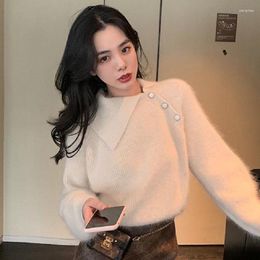 Women's Sweaters Women Pullovers Sweater 2023 Autumn Winter Turtleneck Knitted Tops Long Sleeve Short Slim Girls Cloths