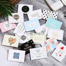 18pcs Gift Party Invitation Greeting Cards Happy birthday DIY decoration Message Card Blank Folding with Envelope 6x9cm HKD230829