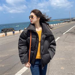 Women's Trench Coats Short Warm Down Basic Jacket Coat 2023 Winter Women Fashion Stand Collar Outwear Female Korean Parka