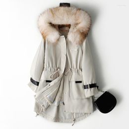 Women's Fur High End Mid To Long Style Pi Overcomes Female Otter Inner Gallbladder Collar Winter Haining Coat