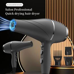 Hair Dryers HighSpeed Dryer 2200w HighPower Fast Drying Bass Noise Reduction Household Salon Model 110V220V 230828