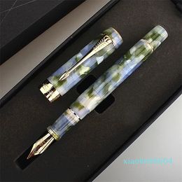 Fountain Pens Centennial 100 Pen With Clip 18KGP Golden Plated M Nib 0 7mm Resin Ink Business Office