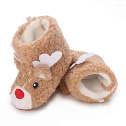 Boots Autumn Winter Born Baby Girls Boys Pompom Snow Cute Animal Infant Toddler Warming Cotton Shoes Fashion