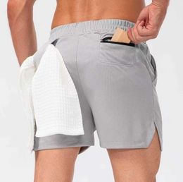 shorts Men Yoga Camos Breathable Gym pants with towel buckle Loose casual running lulu lemon Panic buying New jogging yoga pants