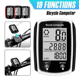 Bike Computers Bicycle Computer Wired Speedometer Odometer Stopwatch Speedometer Watch Bicycle Cycling Speed Counter Bicycle Accessories 230829