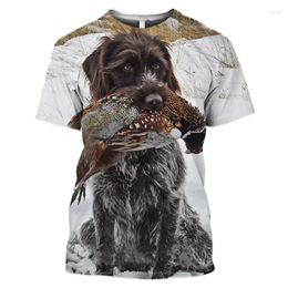 Men's T Shirts Selling Summer Men Boar 3d Printed T-shirt Jungle Animal Wild Duck Hunting Cane Camouflage Fashion Large Size Short Sleeve