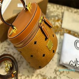 Luxurys Designers Crossbody Bucket Bags Leather Handbags Barrel-Shaped Purses Cross Body Handle Shoulder Bag Cylinder Mini Bags