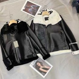 Winter parka women leather jacket blacgs designer jackets women's punk motorcycle coat fur collar baseball Jacket