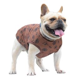Summer Pet Dog Vest Falcon Schnauzer Teddy Corgi Triple Insert Letter Print Breathable Cool Sleeveless T Shirt Pet Dogs Wear