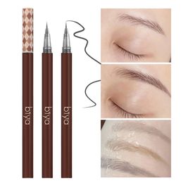 Eyebrow Enhancers 1PC Liquid Pencil Waterproof Long Lasting Smooth Eyeliner Lying Silkworm 0 01mm Ultra Fine Tattoo Pen Makeup 230829